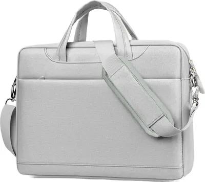Immagine prodotto di FORSMANO Borsa per laptop da 17,3 pollici, ampio spazio di archiviazione, impermeabile, borsa per notebook, 2 scomparti principali, scomparti nascosti, tracolla, per laptop da gioco, grigio