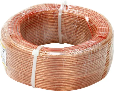 Image de Câble de haut-parleur CCA 50 mètres clair 2 x 0,75 mm²