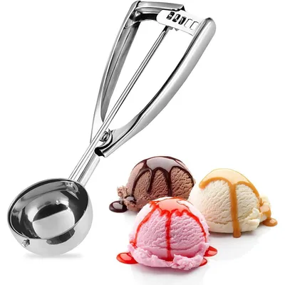 Produktbild von Eisportionierer Edelstahl mit Auslöser 5 cm Silber