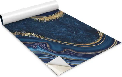 Zdjęcie produktu dla Folia samoprzylepna - Okleina meblowa - Dekoracyjna - Do mebli - Tapeta - Naklejka - Folia - Fale marmurowe - 100 x 50 cm