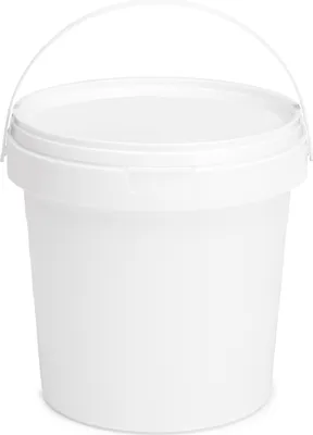 Produktbild von Garronda Eimer mit Deckel, 1 Liter, 1 Stück, für die Lagerung von Lebensmittel- und Chemischen Produkten Weiß GD-0071