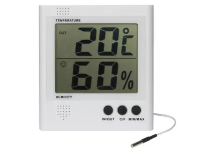 Produktbild von Velleman Digitales Thermo-/Hygrometer, großes LCD, Innentemperatur und -feuchtigkeit,