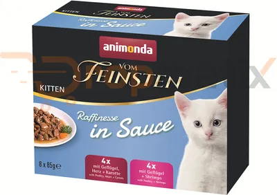 Produktbild von ANIMONDA Vom Feinsten Kitten Raffinesse in sauce - nassfutter für Katzen - 8x85g