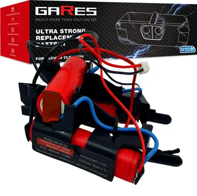 Zdjęcie produktu dla Gares Akumulator do Electrolux AEG ErgoRapido 140127175457 10,8V | 10,8V 2,0 Ah Li-Ion | Mocna Bateria do Robot Sprzątający | Wydajny Zamiennik Gares®