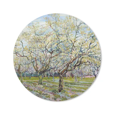 Produktbild von MuchoWow® Mauspad Mousepad Blühender Obstgarten - Vincent van Gogh 30x30 cm - Mousepads - Maus Mat - Pad - Mausunterlage - Tischunterlage - Schreibtischmatten