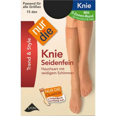 Produktbild von NUR DIE Kniestrümpfe Seidenfein 15 DEN - teint - one size