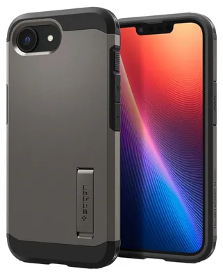 Produktbild von Spigen Tough Armor AI (MagFit), Cover, Apple, iPhone 16e, 15,5 cm (6.1"), Metallisch