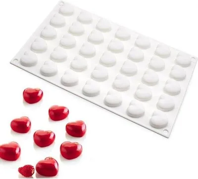Obrázek produktu pro Silikonová forma na želé bonbóny SRDÍČKA