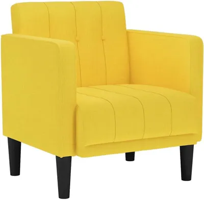 Produktbild von Sessel mit Armlehnen, hellgelb, 53 cm, aus Stoff, 14.95 kg