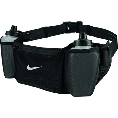 Produktbild von NIKE Flex Stride Doppel-Flaschengürtel 24 OZ Schwarz 700 ml