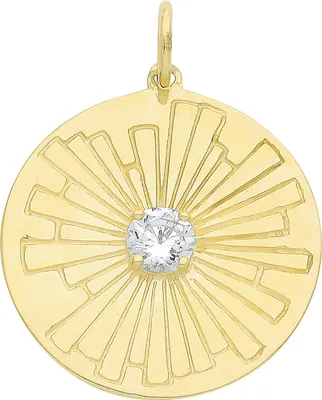 Image de Pendentif Femme Or 375/1000 avec Oxyde de Zirconium - 21mm*17mm; TRS34382