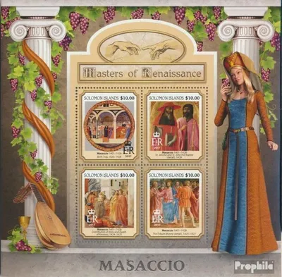 Produktbild von Briefmarken Salomoninseln 2017 Mi 4320-4323 Kleinbogen (kompl. Ausg.) postfrisch Masaccio