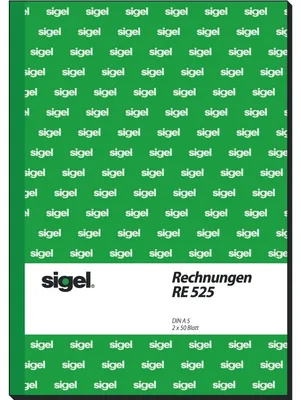 Produktbild von SIGEL RE525 Rechnungen, A5, mit Blaupapier, 2 x 50 Blatt