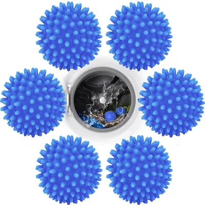 Immagine prodotto di 6 palline essiccanti per asciugatrici, palline riutilizzabili per l'asciugatura
