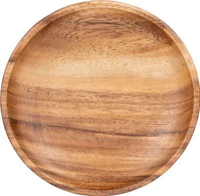 Produktbild von Holzteller Akazie rund 15cm  Holz Schale Obstteller Deko Unikat
