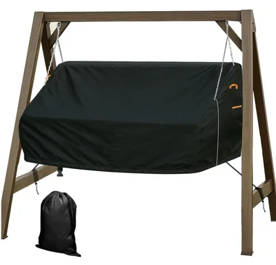 Immagine prodotto di Copertura per amaca da veranda, 600D, impermeabile, antivento, protezione UV, colore nero, dimensioni 185x76x50-81 cm