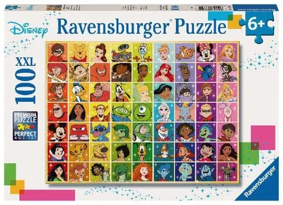 Produktbild von Kinderpuzzle 100 XXL Teile - Disney Classics - Disneys bunte Farbenwelt