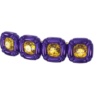 Immagine prodotto di Swarovski DLC002 Haarclip, Kristalle im Kissenschliff, Violett, Goldlegierungsschicht 5617238