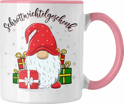 Produktbild von Trendation - Schrott-Wichtelgeschenk für Frauen Kollegen Geschenk Wichteln Weihnachten Wichtel Figur Geschenkidee Schrottwichteln (Rosa)