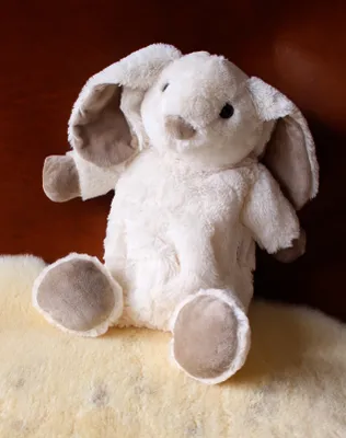 Produktbild von Tolles Kuscheltier als Wärmflasche + Teddy | Schmuse Hase und Kinderwärmflasche
