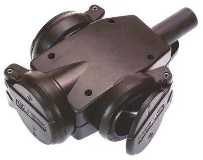 Zdjęcie produktu dla as-Schwabe 60455 Moduł dystrybucji zasilania (PDU) 3 gniazda AC Czarny (60455)
