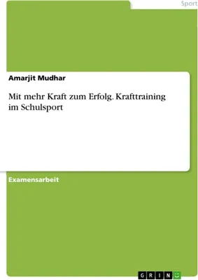 Produktbild von Mit mehr Kraft zum Erfolg. Krafttraining im Schulsport
