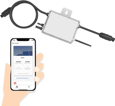 Obrázek produktu pro Mikroměnič 300W pro solární elektrárnu na balkon, s Wi-Fi a krytím IP67