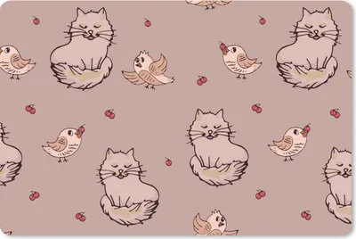 Produktbild von MuchoWow® Schreibtischunterlage Tiere - Kinder - Muster 60x40 cm - XXL Mauspad - Großes Mauspad