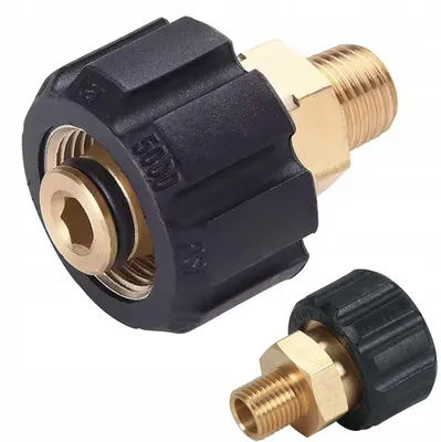 Zdjęcie produktu dla Rosfix Adapter redukcja M22-14mm na 1/4 zewnętrzny | Karcher HD HDS | Mosiężny | O-ring