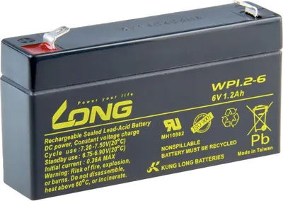 Immagine prodotto di LONG baterie 6V 1,2Ah F1 (WP1.2-6)