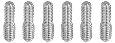 Productafbeelding van 6 Stuks Gewindestangen M5x10mm naar M6x10mm Dubbeldraadse Stiftschroeven