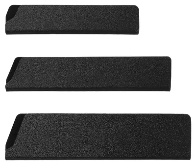 Immagine prodotto di Set di 3 protezioni per coltelli, realizzate in ABS nero, adatte a coltelli con lama inferiore a 8 pollici