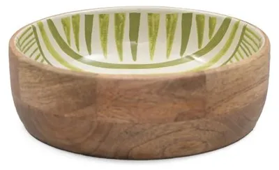 Productafbeelding van Alleen natuurlijke materialen – Houten schaal – 18 × 18 × 5,5 cm