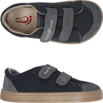 Produktbild von Canvas-Sneaker 3F Cross Denver 4BC29/14 bar3foot super flexi anthrazitgrau barfuß