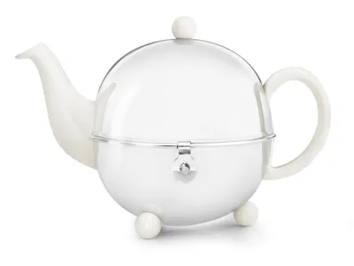 Immagine prodotto di Teiera in Vetroceramica Bredemeijer con coperchio in acciaio inox Cosy® 0,9L bianco crema