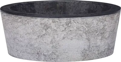 Produktbild von Waschbecken Schwarz Ø40x15 cm Marmor