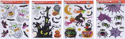Obrázok produktu pre Dekorácia na okno 41x29 cm MIX HALLOWEEN