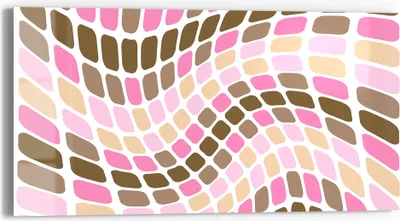 Produktbild von DEQORI Glasbild Echtglas 60x30 cm 'Ätherische Harmonie' Wandbild Bild modern Deko