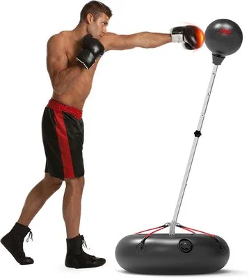Produktbild von Famanu Boxsack mit Standfuß für Erwachsene - Ideal für Training und Fitness