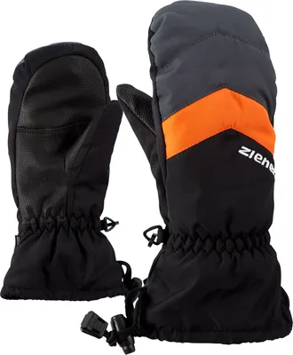 Produktbild von Ziener Kinder Skihandschuhe Fäustlinge Lettero AS® Mitten Glove Junior, Farbe:Schwarz, Artikel:-1215 black / graphite, Größe:5