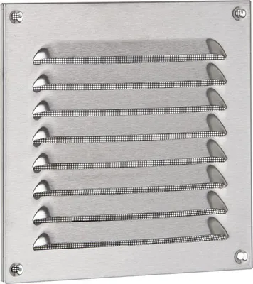 Produktbild von Upmann Wetterschutzgitter V2A mit Fliegendraht, 20 x 20 cm, 1 Stück, 54641