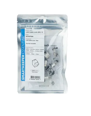 Obrázok produktu pre SmartKeeper Basic "LAN Cable" Lock schwarz 12 Stk.