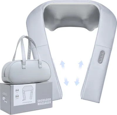 Produktbild von Nacken Schulter Massagegerät kabellos mit verstellbarer Armschlaufe und Wärmefunktion