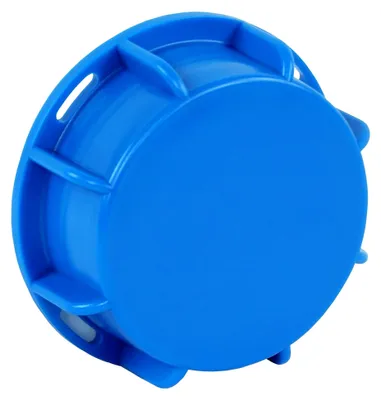 Produktbild von IBC Schraubkappe DN50 S60x6 60mm Grobgewinde - Innengewinde, Verschlusskappe mit Dichtung für IBC-Container, Regentonne, Kanister, IBC-Zubehör, Blau, 1 Stück