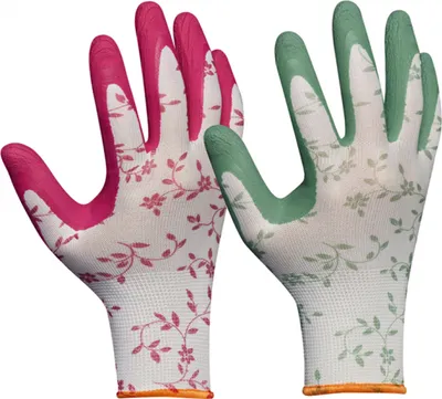 Image de Gants de jardin Nohel FLOWER DUO taille 8 2 paires