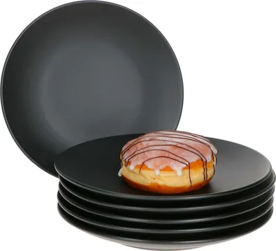 Obrázek produktu pro Mambocat Lampart Nero Sada 6 talířů na dort Black I Snídaňový talíř