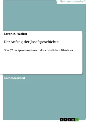 Produktbild von Der Anfang der Josefsgeschichte