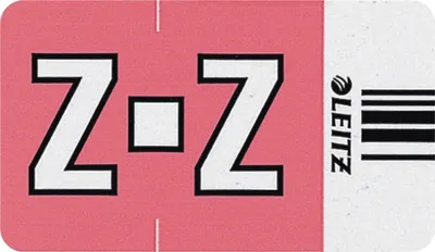 Produktbild von Orgacolor Buchstabensignal Z VE=10x250 Stück rosa
