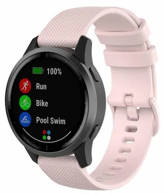 Produktbild von By Qubix Sportband mit Motiv - Hellrosa - passend für Samsung Galaxy Watch 3 - 41 mm