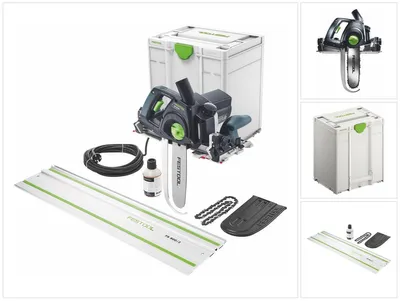 Produktbild von Festool SSU 200 EB-Plus-FS UNIVERS Schwertsäge 1600 W 200 mm ( 576565 ) + Führungsschiene + Systainer - Nachfolger von 575980